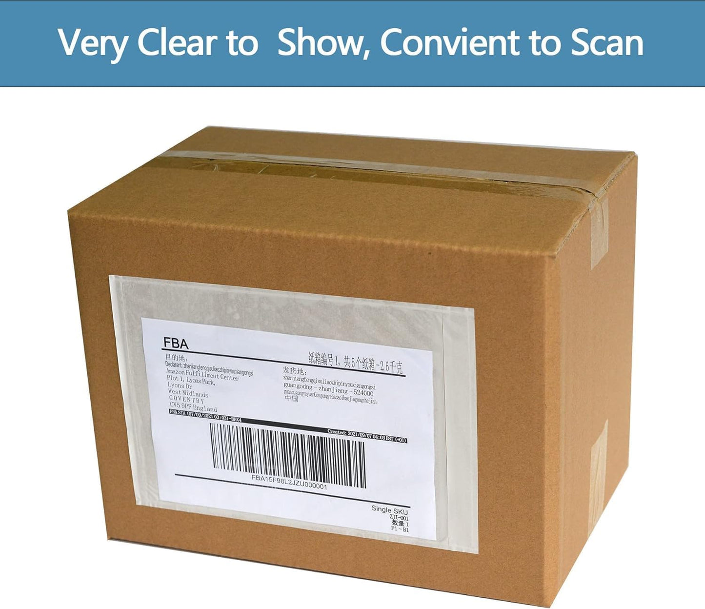 1000pcs 7"x10" Packing List Envelopes Self-seal Packing Slip Envelope Pouches Shipping Label Sleeves Top Loading Packing List Enclosed Bags.