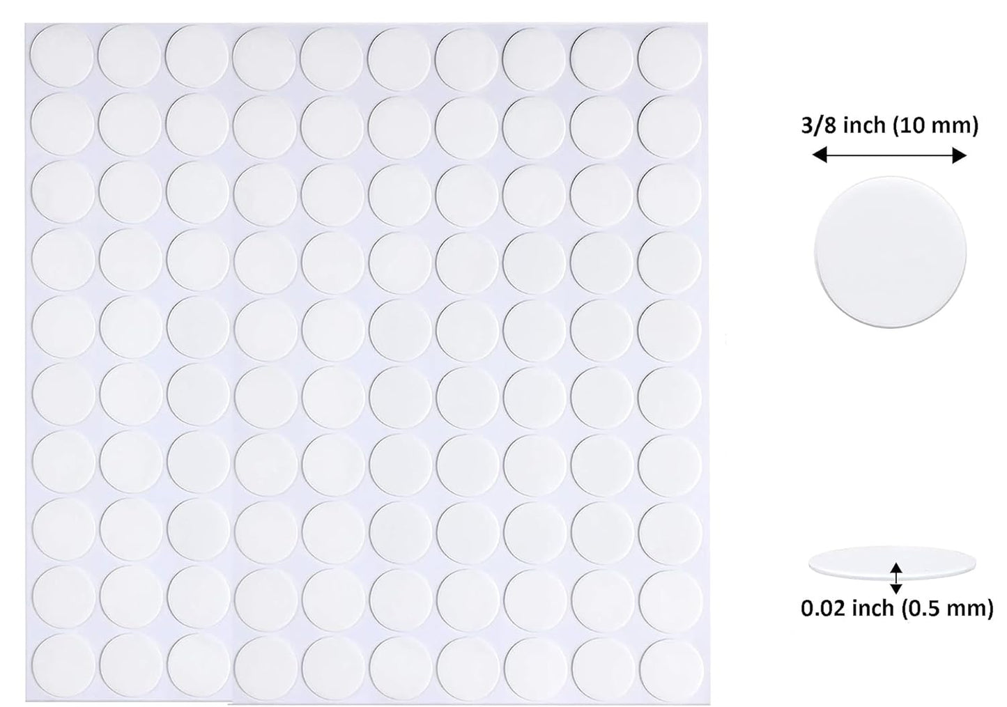 Adhesive Stick dots Two-Sided Sided Mounting Putty Stick Tack for Wall Hanging Crafts Balloons Festival Party Decorations,Clean Removable(0.39"*0.39"-1000)