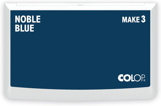 COLOP Make Series, Ink Stamp Pads, with Non-Toxic Premium Ink, Water-Based Acid-Free (Noble Blue, Make 3-3-1/2" x 6-1/4")