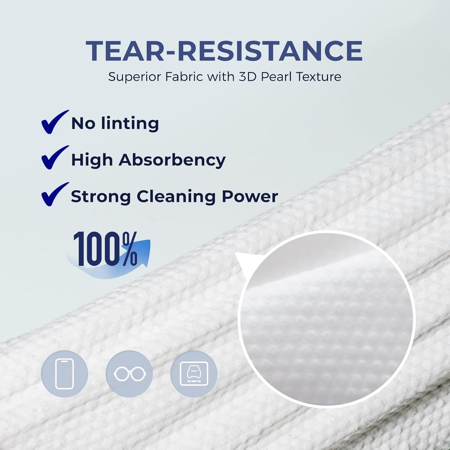 WELKIN 80 * 2 Electronics Cleaning Wipes - Non Toxic Screen Cleaner, Streak Free Touchscreen Cleaning for All Phones, Laptop, Computer, TV and Car，2 X Microfiber Cloth Included