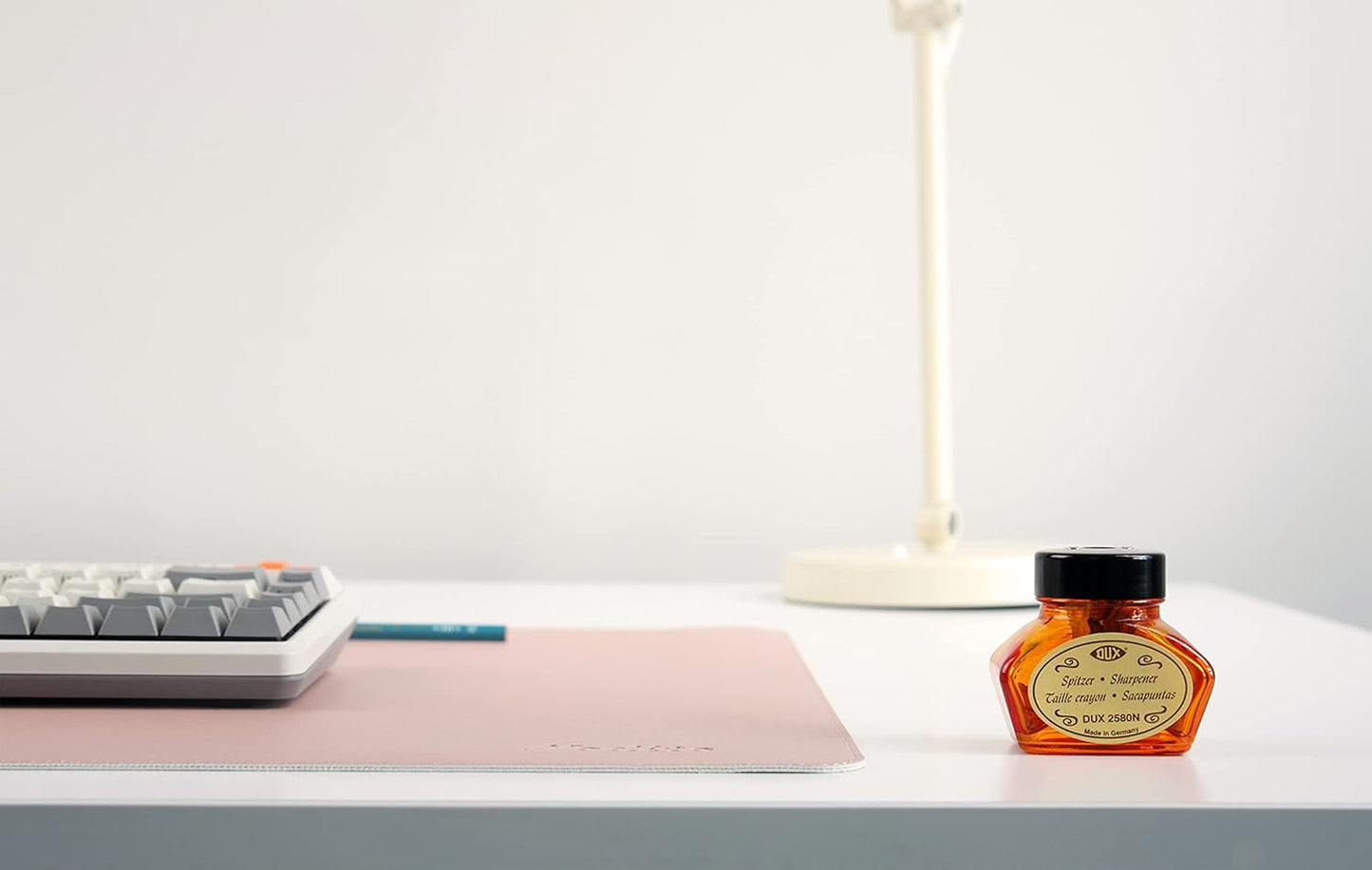 Dual-Sided Leather Desk Pad,Blotter for Laptop Computer,Mouse Pad,Writing,Drawing,Arts and Craft Mat (17"x24", Pink/Silver)