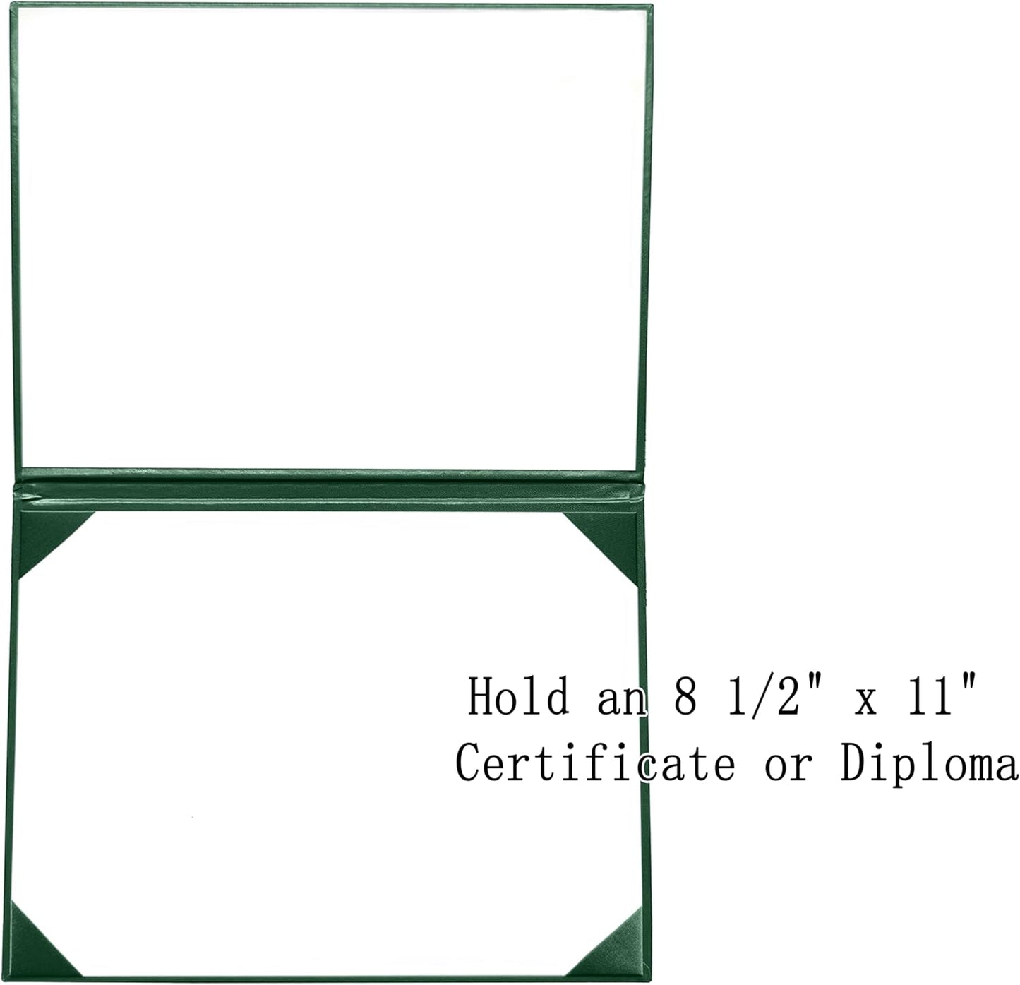 20 PCS Smooth Diploma Certificate Cover 8 1/2" x 11" Forest Green
