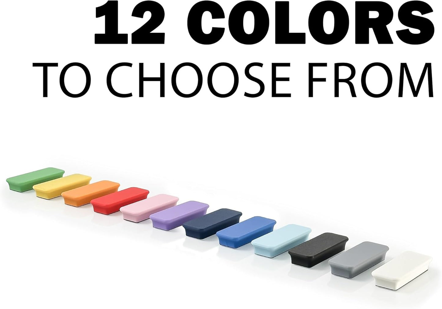 Glassboard Studio Mega Magnets - Neodymium - Heavy Duty, Colorful, Ergonomic, Ideal for Crafting, Quilting, and as Magnetic Knife Holders (12, Tangerine Orange Bar)