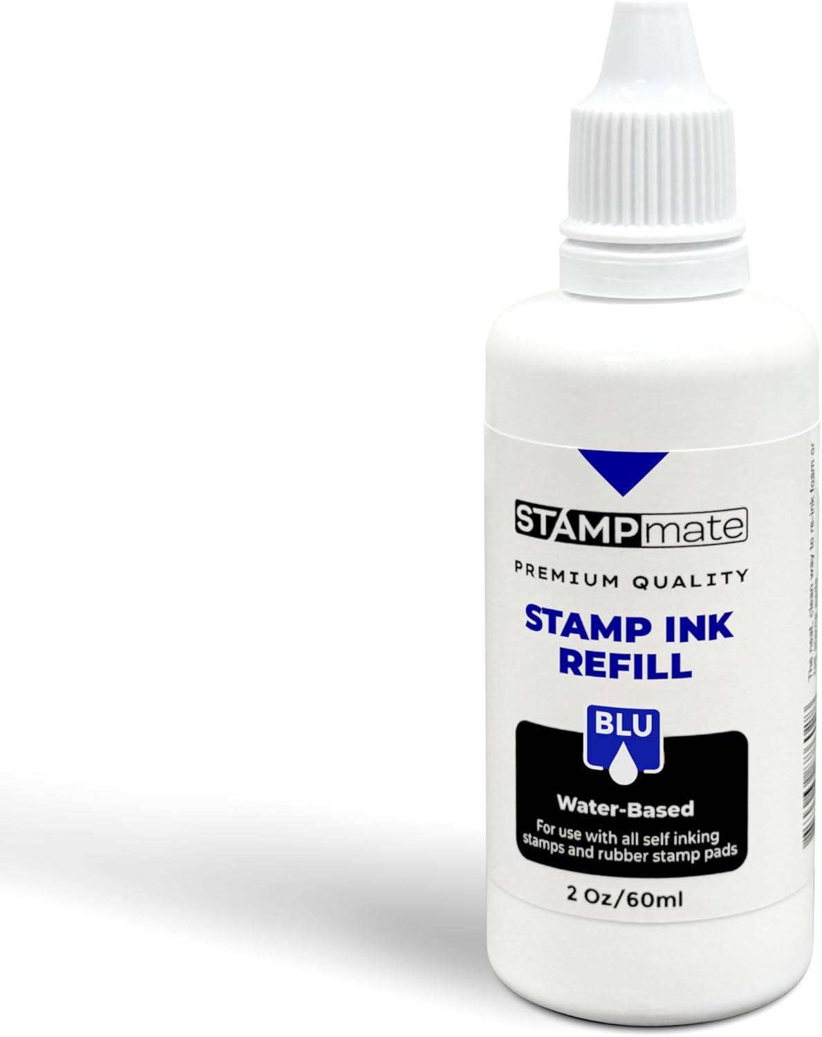 Premium Refill Ink for Self-Inking Stamps and Stamp Pads - 2 oz. Bottle (Blue)