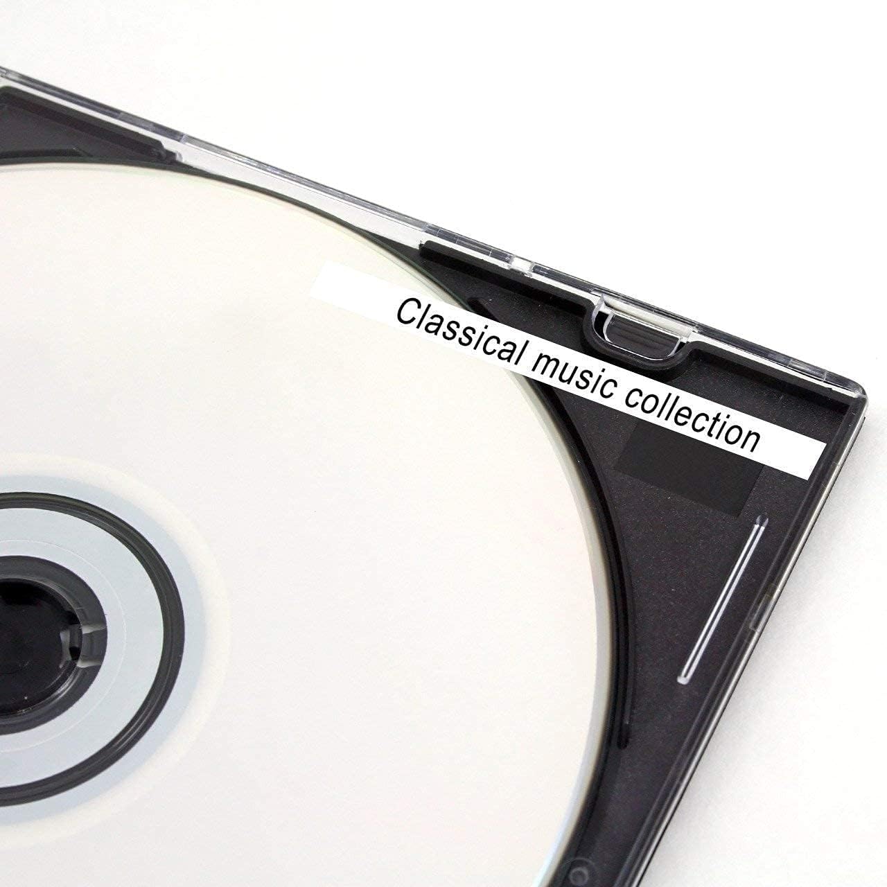 Label KINGDOM TZe-221 TZ Tape 9mm 0.35 Laminated White Replacement for Brother TZe221 9mm Label Tape Black on White 3/8 Inch Compatible with Brother P Touch PT-D210 PT-D220 PT-H110 PT-D400, 4-Pack