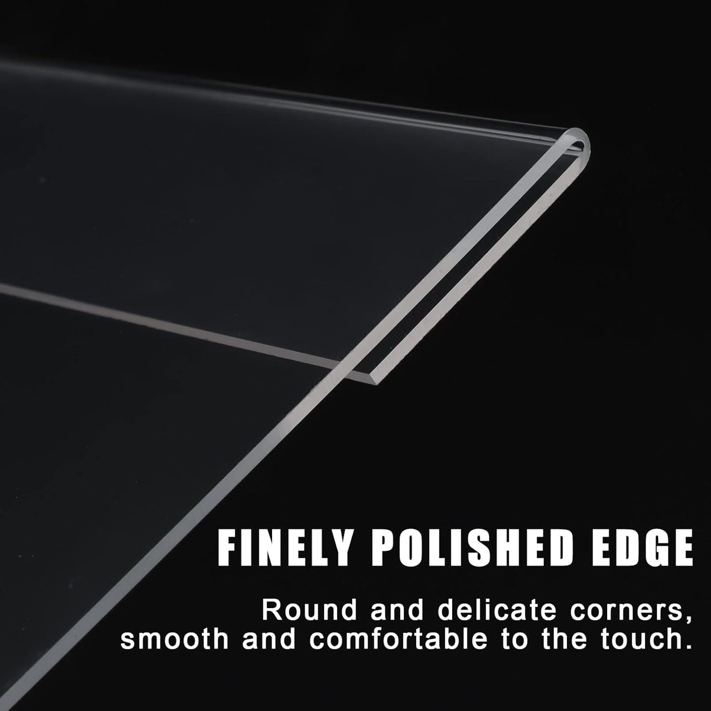 6pack Acrylic Wall Sign Holder with Tape,8.5 X 11 Wall Mount Clear Plastic Sign Holder, Memo Document Menu Holder for Restaurant, Office, School, Store and Home Use,No Drilling