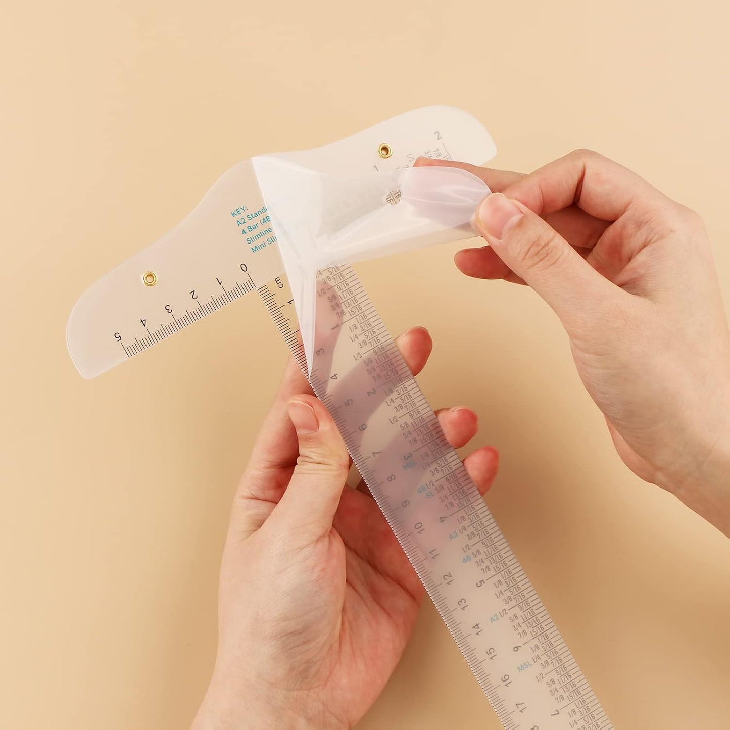 CYFUN DESIGN 12" 6" Acrylic T-Square Ruler Precision Marking T Square Ruler, 3 Pack, Transparent, T Ruler, for Crafting Drafting and General Layout Work Art Framing & Drafting Scrapbooking Crafting