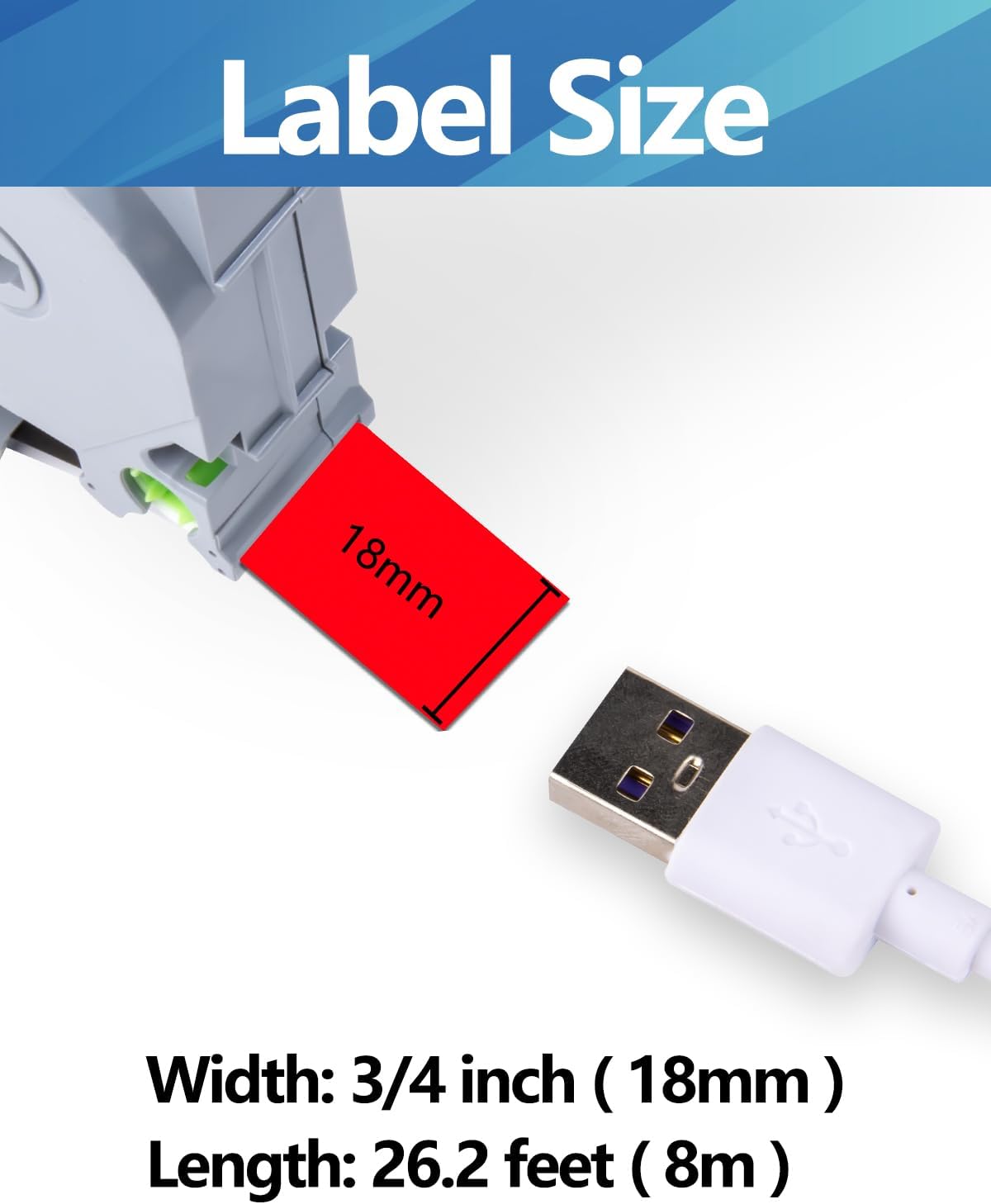 Weemay 3 Pack TZe445 18mm White on Red Laminated Label Tape Compatible with Brother Label Maker Tape TZe-445 TZe 445 TZ-445 TZ445 for PT-D400AD PT-D610BT PT-D600 PT-D410 Printer, 0.7" x 26.2'