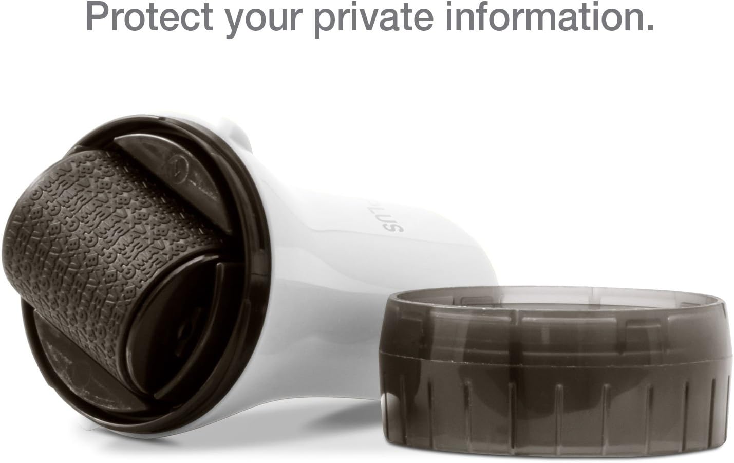 Guard Your ID Wide Advanced Roller 2.0 Identity Theft Prevention Security Stamp White