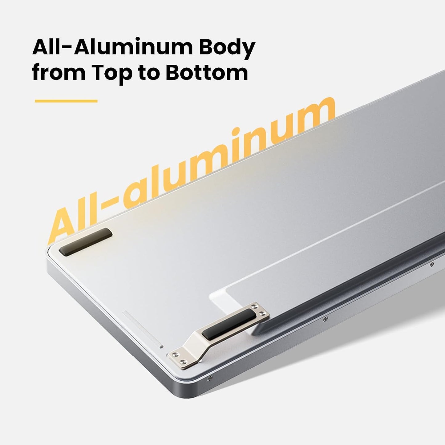 LOFREE Flow Low Profile Mechanical Keyboard, 100 Keys Rechargeable Wireless Keyboards with Bluetooth and Wired Connection for Windows, Mac OS/Black Phantom Tactile Switches