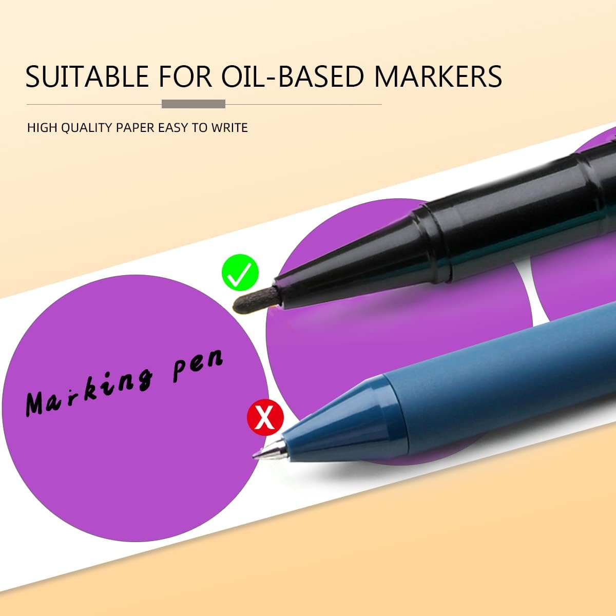 PARLAIM 3 X 3 inch Permanent Color Code Dot Stickers, 500pcs 3" Round Color Coding Circle Labels per Roll in Dispenser Box for Inventory Box, Purple