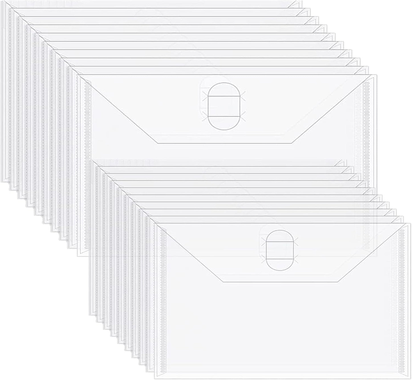 20PCS plastic storage cases for card stamp and dies10pcs 9.4x3.9inch Die Storage Envelopes&10pcs clear 7x5inch clear bags for crafts storage cutting Die Storage Envelope Stamp Stencil Organizer Holder