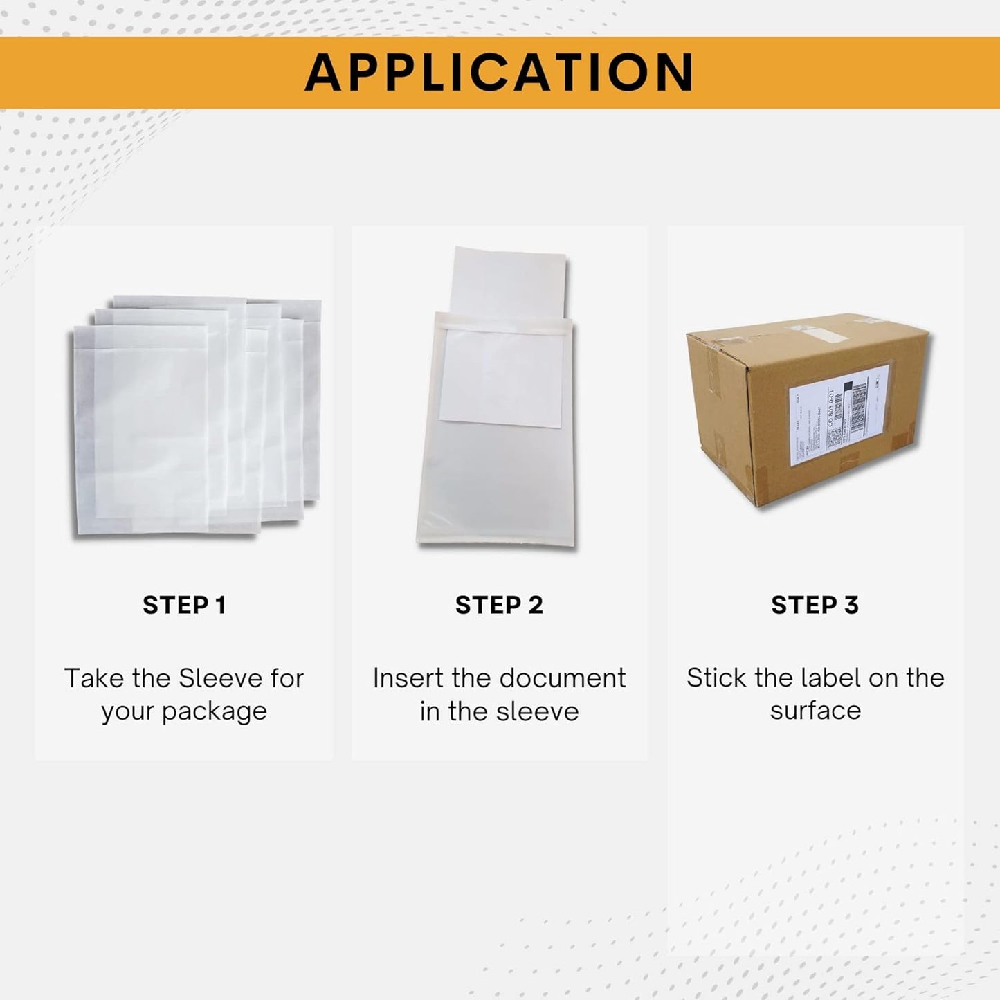 2000 Pack 7"x10" Shipping Label Sleeves – Clear Self-Adhesive Packing Slip Pouches, Waterproof Packing List Envelopes – Ideal for Shipping Documents, Mailing Labels, Invoices & Packing Slips