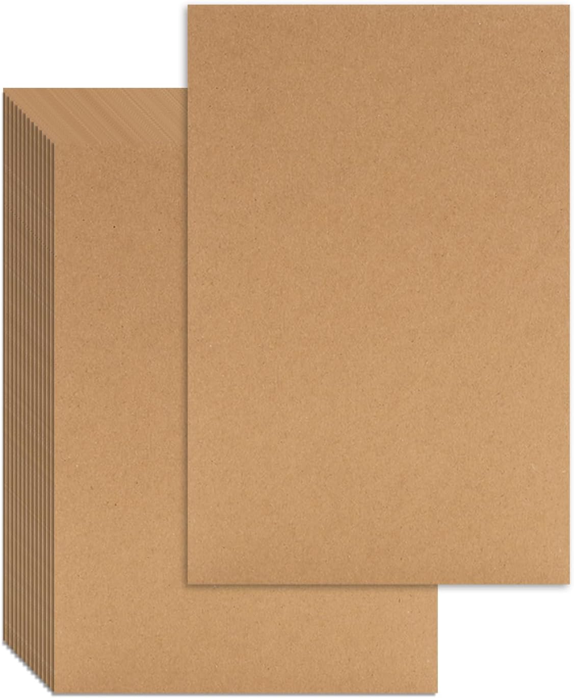 25 Pcs Book Board, Binder Board, Cover Board, Heavy Duty Chipboard for Book Binding, DIY Cardboard (Brown, 9 x 12 Inch 80PT)