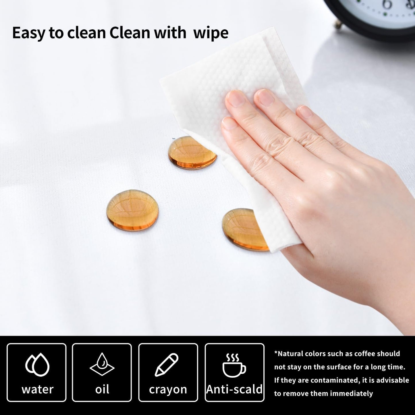 Clear Desk Mat, Non-Slip PVC Desk Protector Mat with Round Edge, Heat Resistant & Waterproof Clear Desk Writing Mat for Home and Office (63"*23.6")