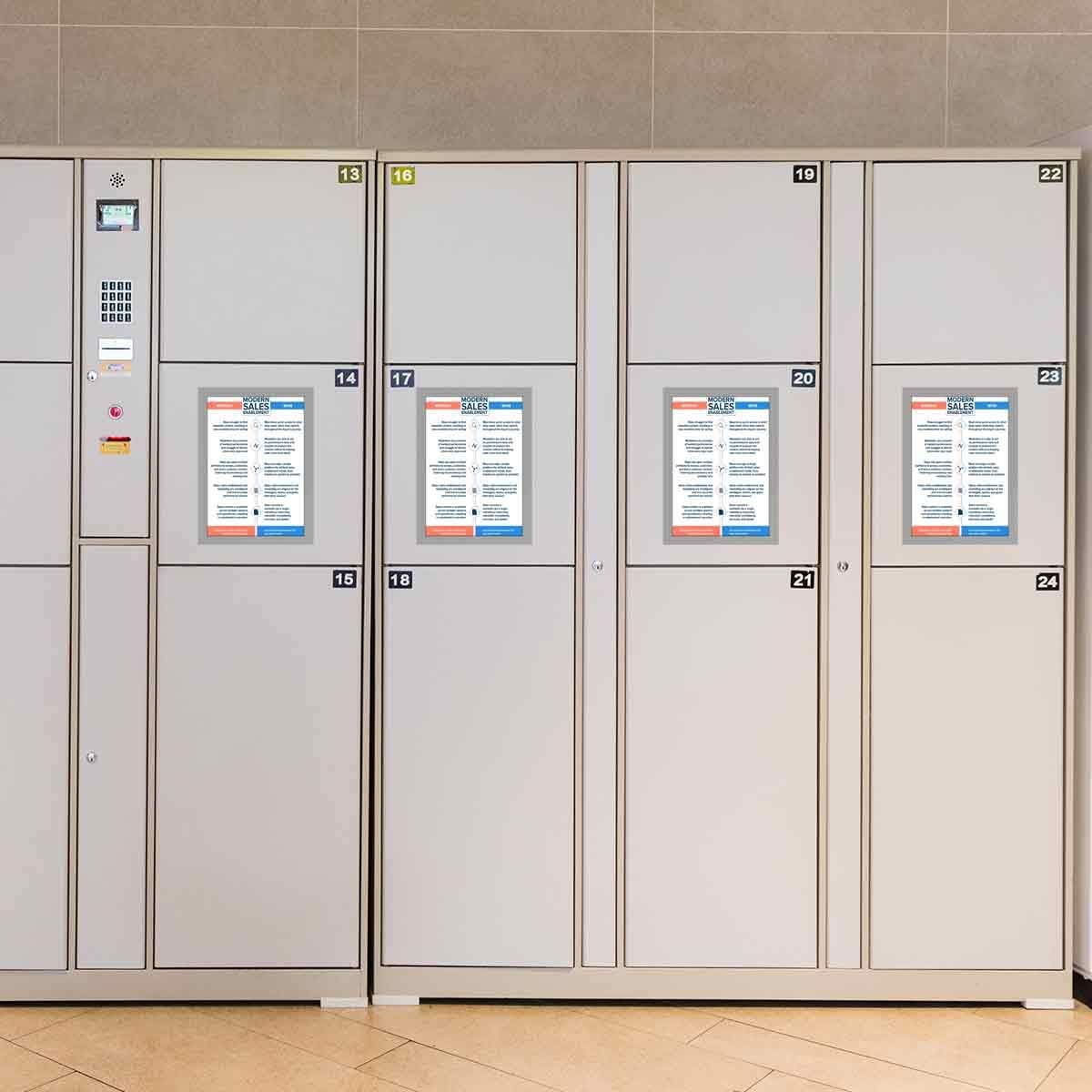 Document Sign Holder Pockets with Magnetic Back, Plastic Poster Picture Notice Display Frame for Fridge/Whiteboard/Chalkboard/Cabinet, 8.5 x 11.6 Inches, Silver, 6 Pcs