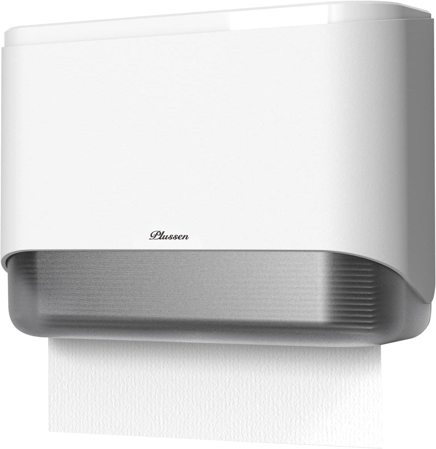 Paper Towel Dispenser Wall Mount, Adhesive No Drilling Multifold Trifold Cfold Commercial Hand Towel Dispenser,White-PN6012