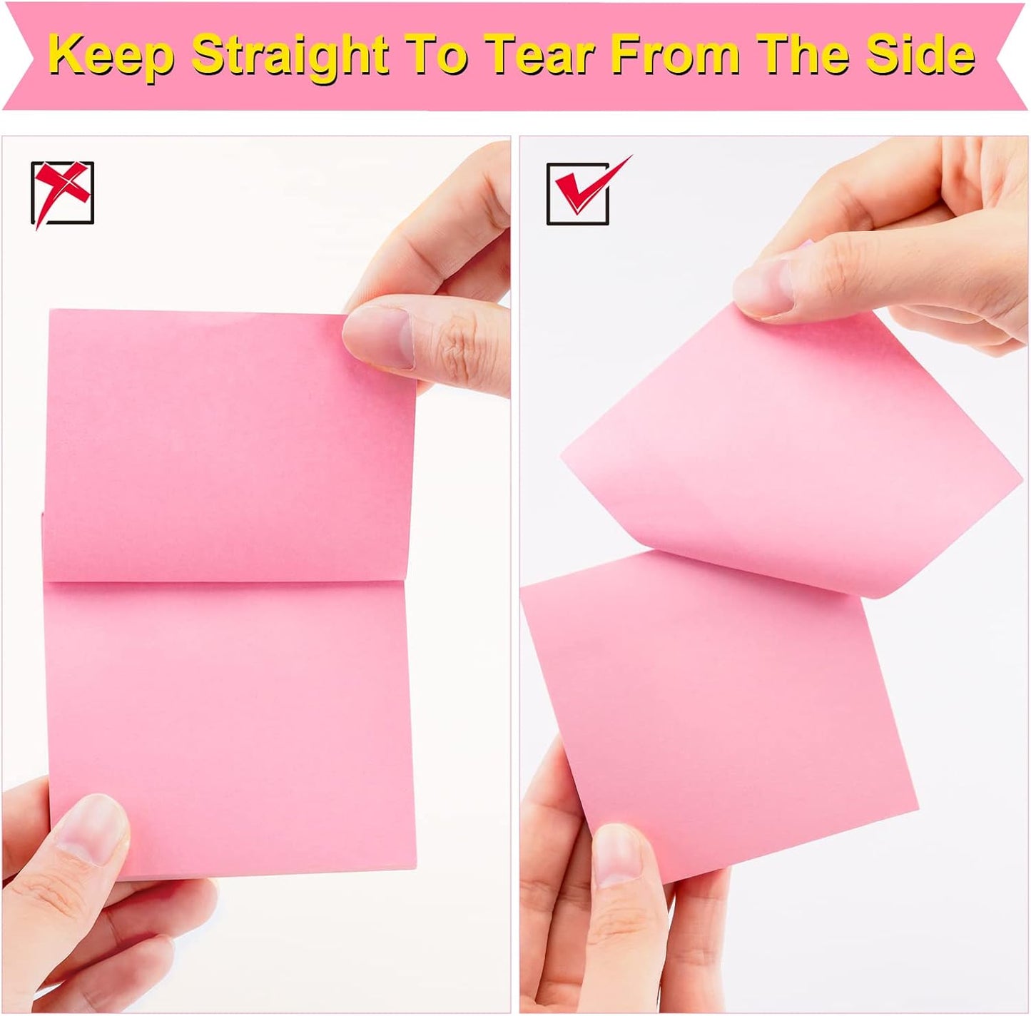 Fainne 120 Pack Sticky Notes Bulk Back to School Supplies Self Stick Note Pads Paper Memo for Office First Day of School Student Teacher Essentials (3 x 3 Inch,Simple Color)