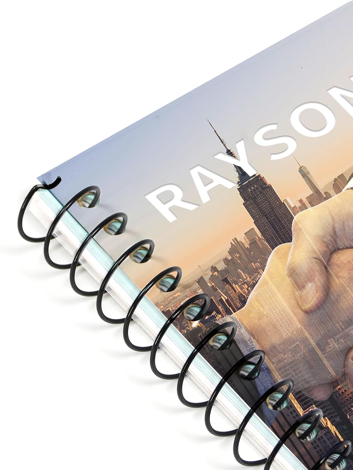 RAYSON 28.6mm Spiral Wire Coil Binding, 3:1 Pitch, 1-1/8" Metal Spiral Coils Binding 240 Sheets Capacity, Black Color & Pack of 50