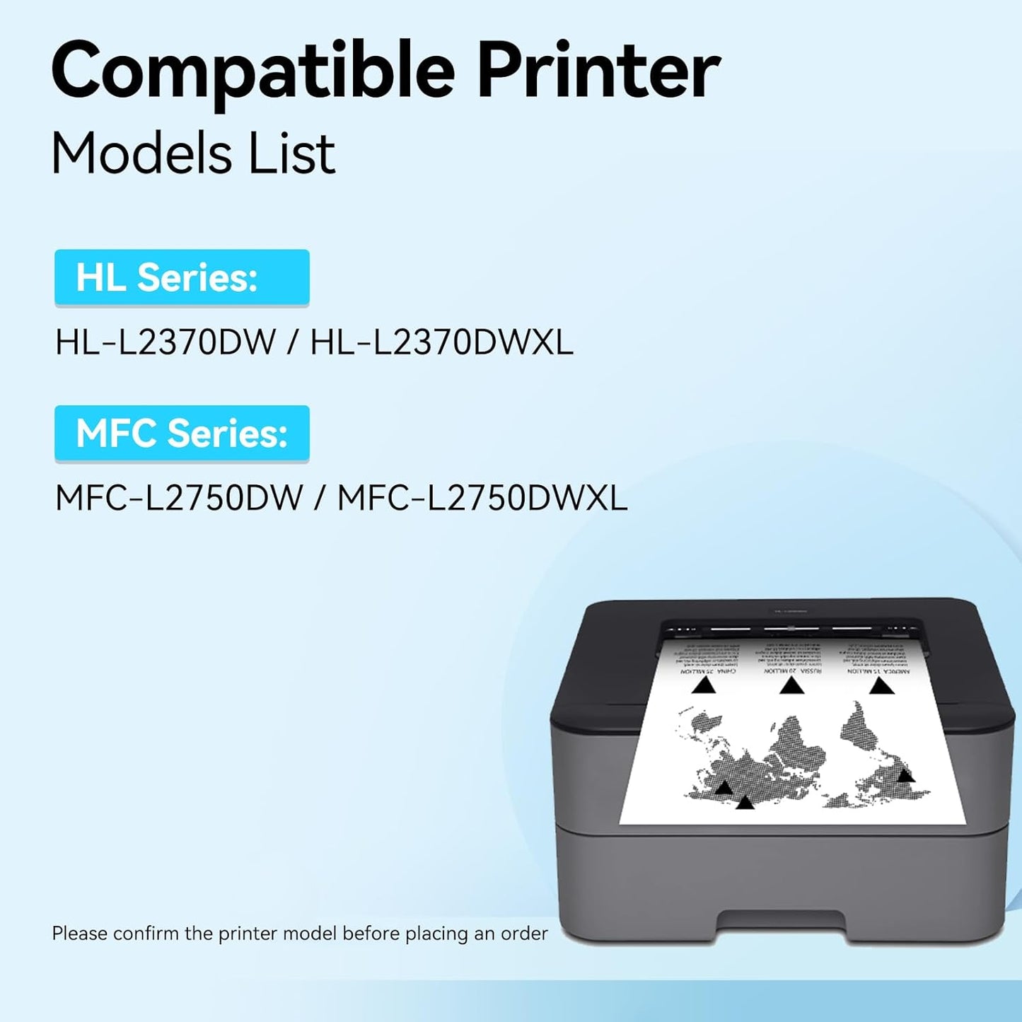 TN-770 TN770 Toner Compatible Replacement for Brother TN770 TN-770 TN 770 Super High Yield Toner for HL-L2370DW HL-L2370DWXL MFC-L2750DW MFC-L2750DWXL Printer 4,500 Page, 2 Pack
