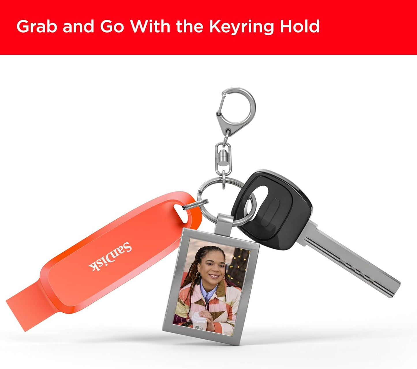 SanDisk 512GB Phone Drive - The 2-in-1 USB for Smartphones, Tablets, and Computers - Thumb Drive with USB Type-C and Type-A Connectors, Nasturtium Orange - SDDDC6-512G-G46NO