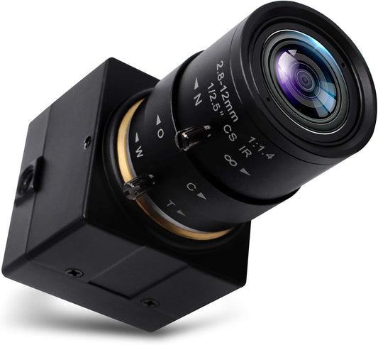 SVPRO 1080P HD Webcam with Zoom Lens 2.8-12mm Manual Focus Camera 30fps/60fps/100pfs High Definition USB Camera UVC Free Drive for PC & Laptop