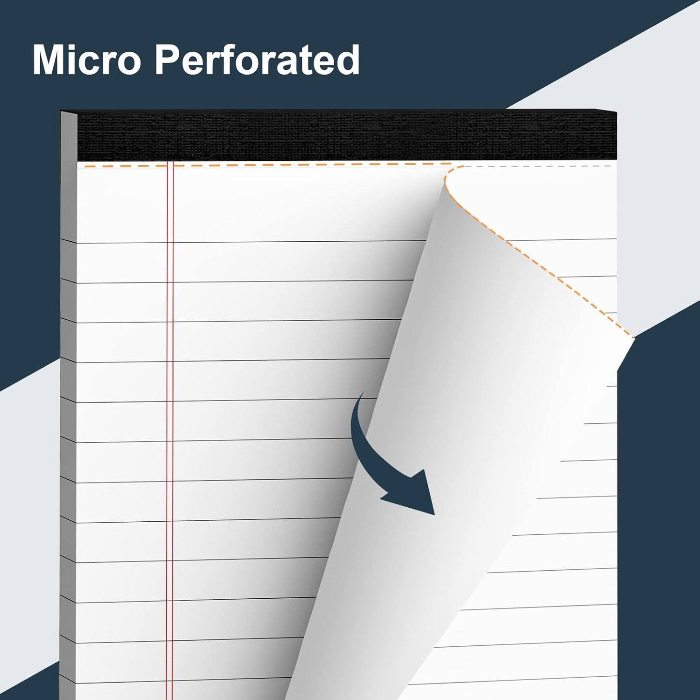 8 Pack Legal Pads 4x6 Inch 30 Sheets Mini Lined Paper Pads for Office Supplies Taking Notes/ Writing List, Small Notepads College Ruled Legal Memo Pad for Home, Office, School, or Business Writing Pad