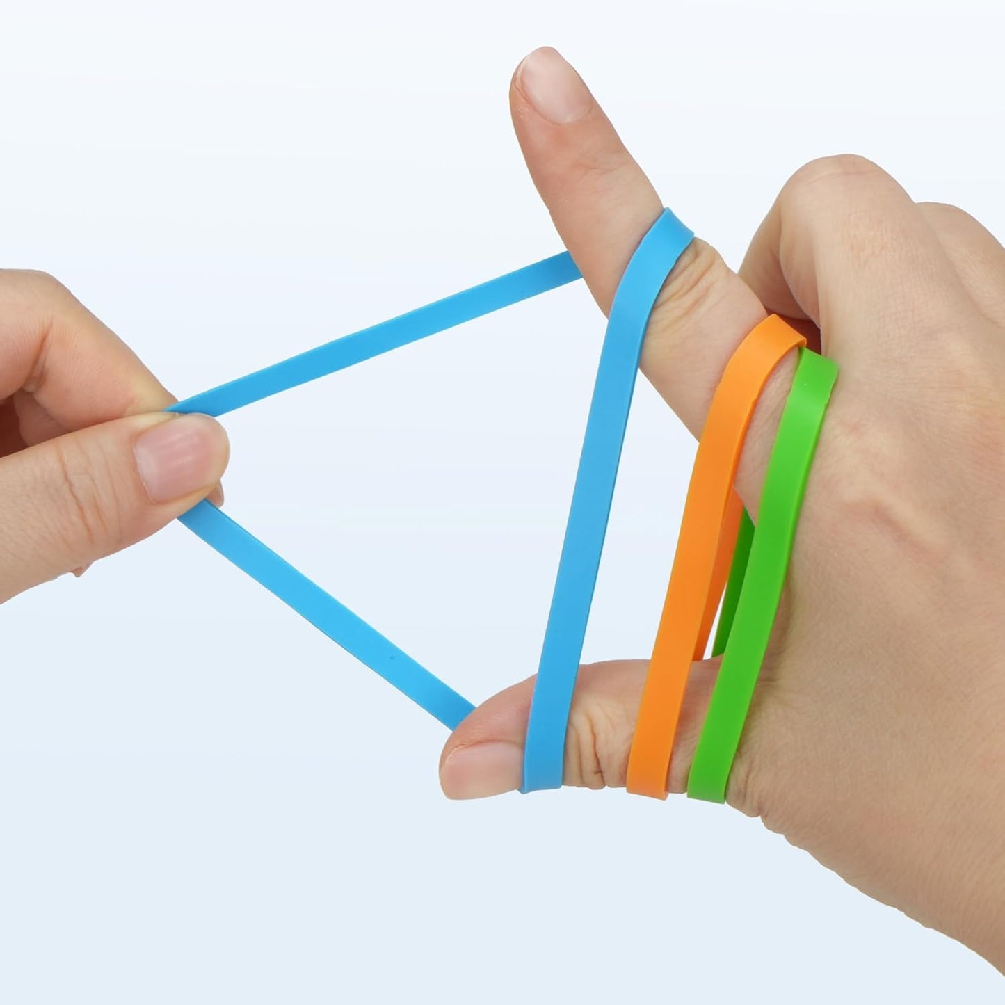 LotFancy Rubber Bands, Size 64 (3-1/2" x 1/4"), 0.5 lb Approx 130 Pcs Thick Heavy Duty Colored Rubber Bands for Office Supplies