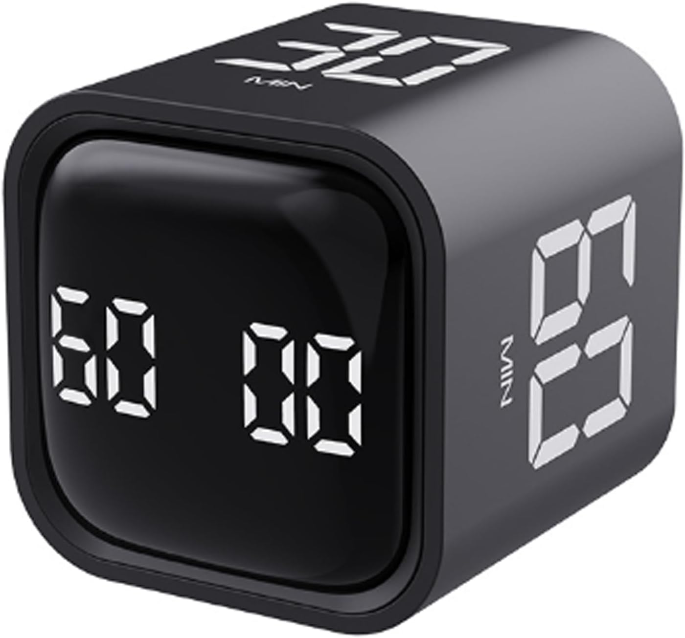 Rotating Pomodoro Timer 5,10,30, 60 Minutes Preset,Desk Productivity Flip Timer, Visual Cube Countdown Stopwatch,Custom Modes/Vibration/High/Low Volume,ADHD Timers, for Study, Work, School, Kitchen
