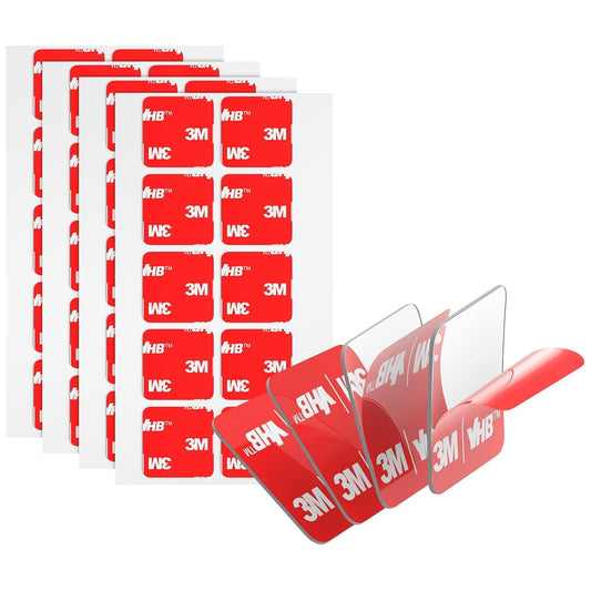 Bulina Double Sided Adhesive Pads Heavy Duty VHB 1" x 1" 20 PCS Square Clear 4905 Sticky Mounting Foam Tape Strong Adhesive Waterproof for Home Office Car Deco
