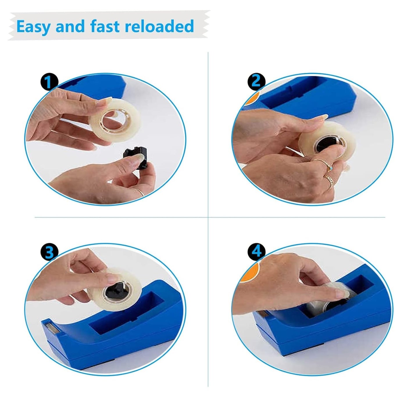 12 Rolls Transparent Tape Refills Rolls Each Rol 1 inch Corel 3/4 x 980 Inches,for School,Office, Home.