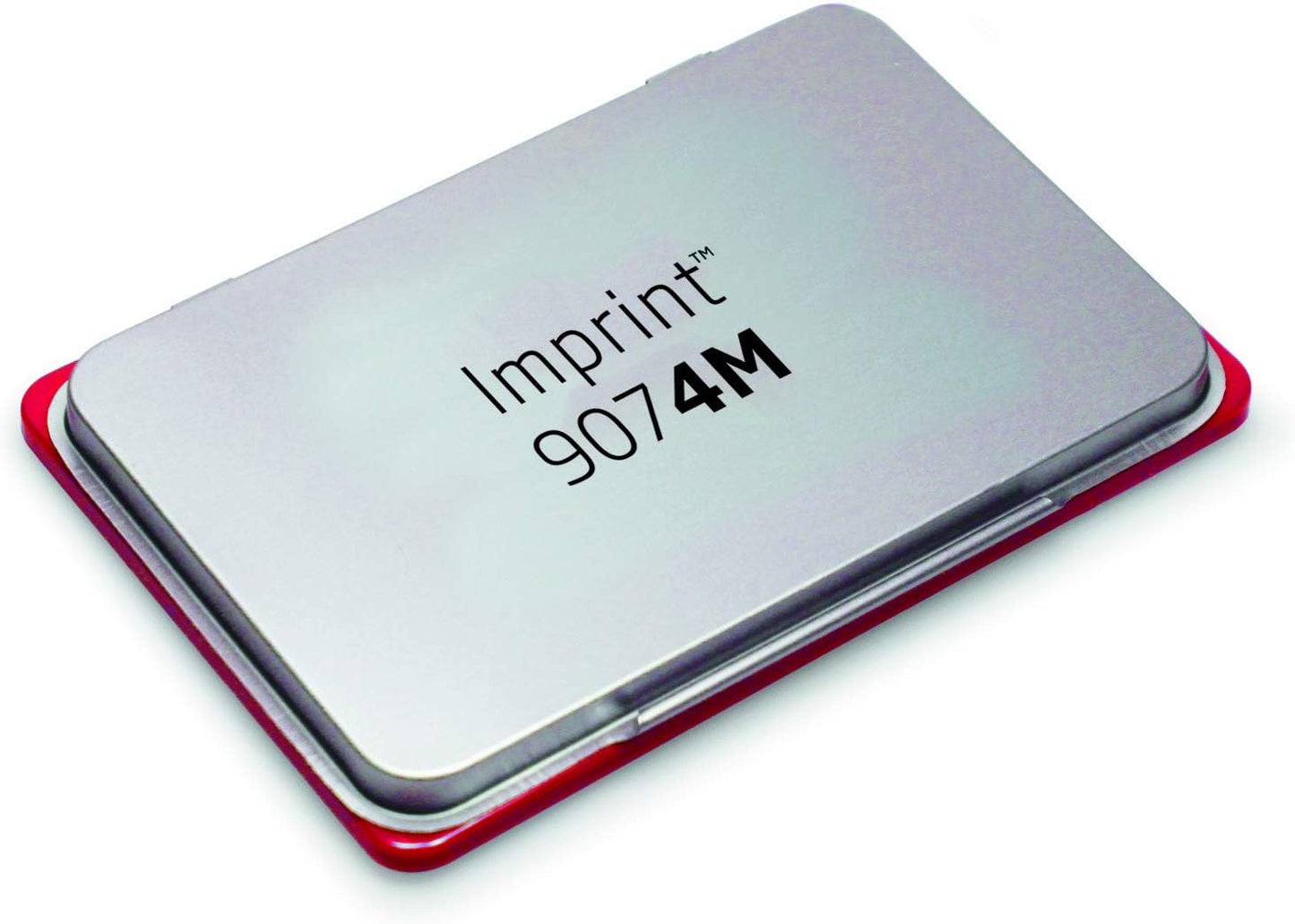 Trodat Imprint 9074M Metal Stamp Pad, 3-1/2" x 6-3/8", Red