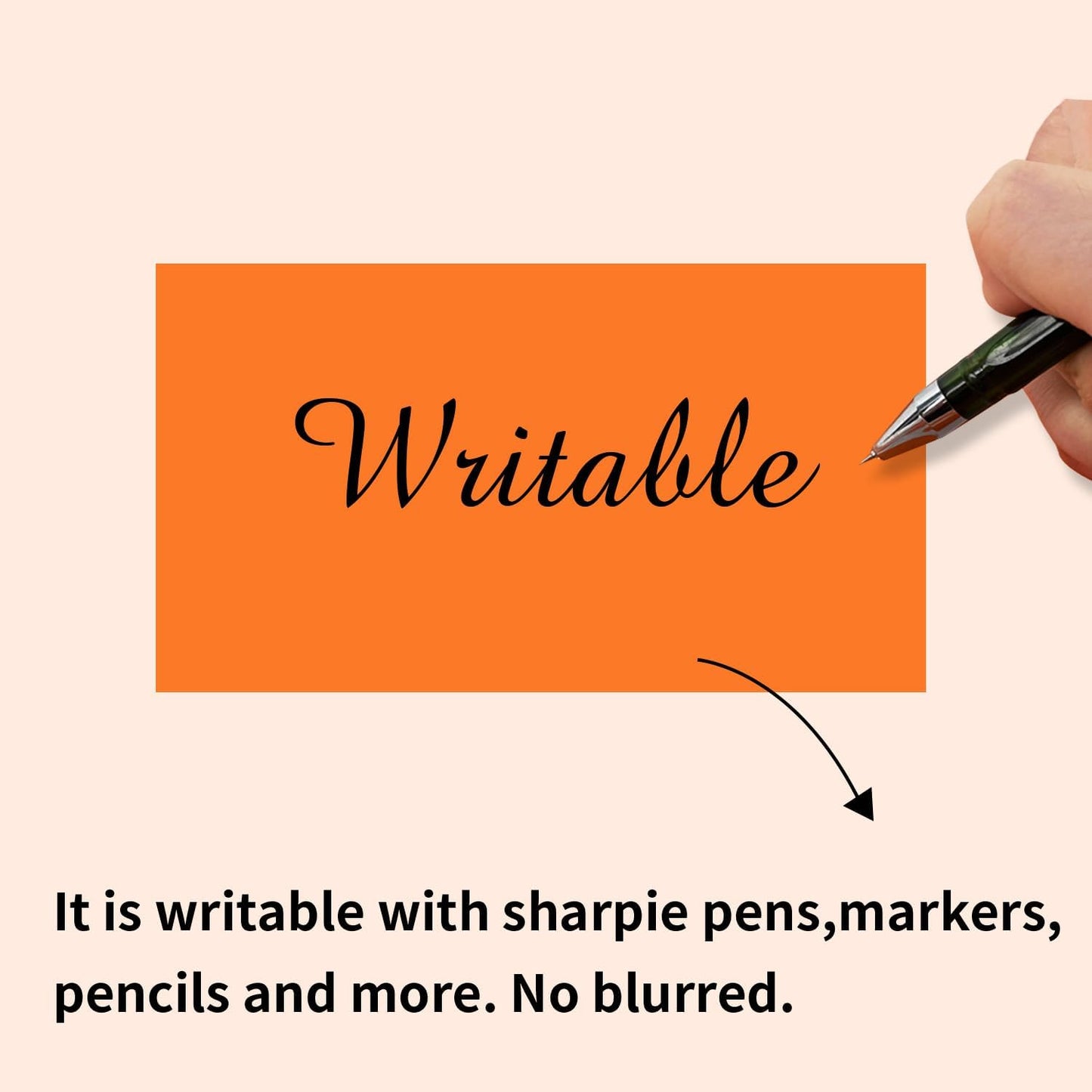 STARLIBOO Colored Labels Stickers 3 x 2 Inch, Removable Rectangle Moving Labels, 250Pcs Garage Sale Price Stickers, Adhesive Moving Labels for Boxes(Orange)