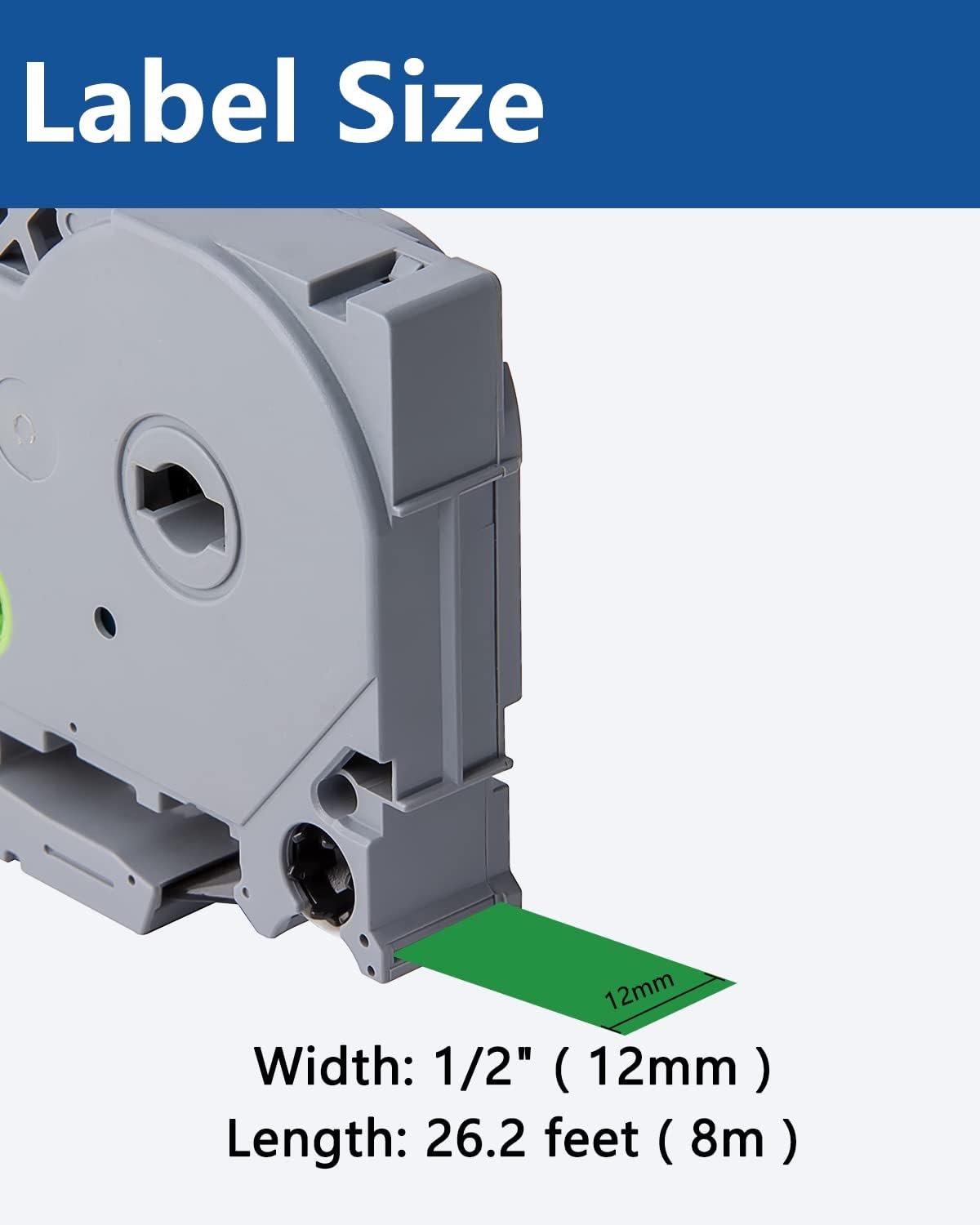 3-Pack Tze Tz Tape 12mm 0.47 Laminated Green TZe-731 TZe731 Label Tape Compatible for Brother P Touch Label Maker Tape for PT D200 D210 D220 D400 Cube, Black on Green, 1/2 Inch x 26.2 Feet