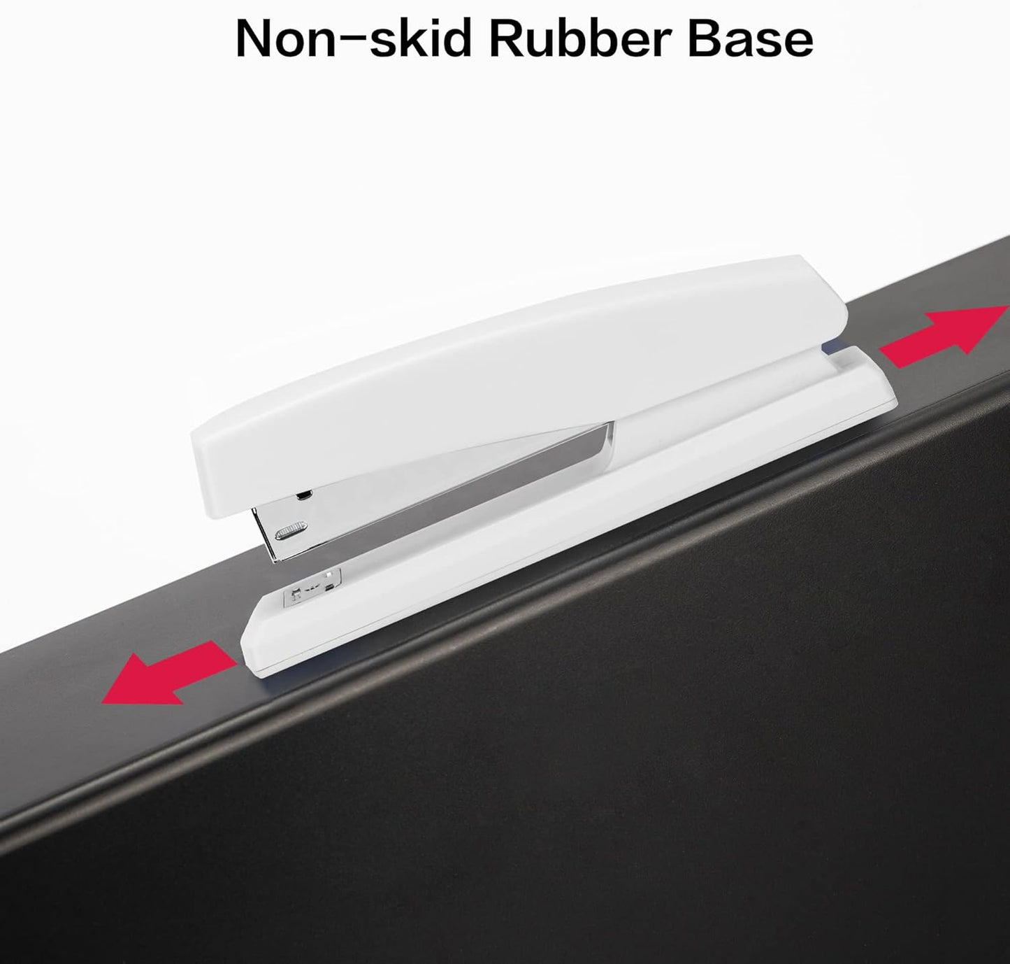 Deli Stapler, Desktop Stapler, 2 Pack, Office Stapler, 25 Sheet Capacity, Includes 2000 Staples and 2 Staple Removers, 2 Pack, White