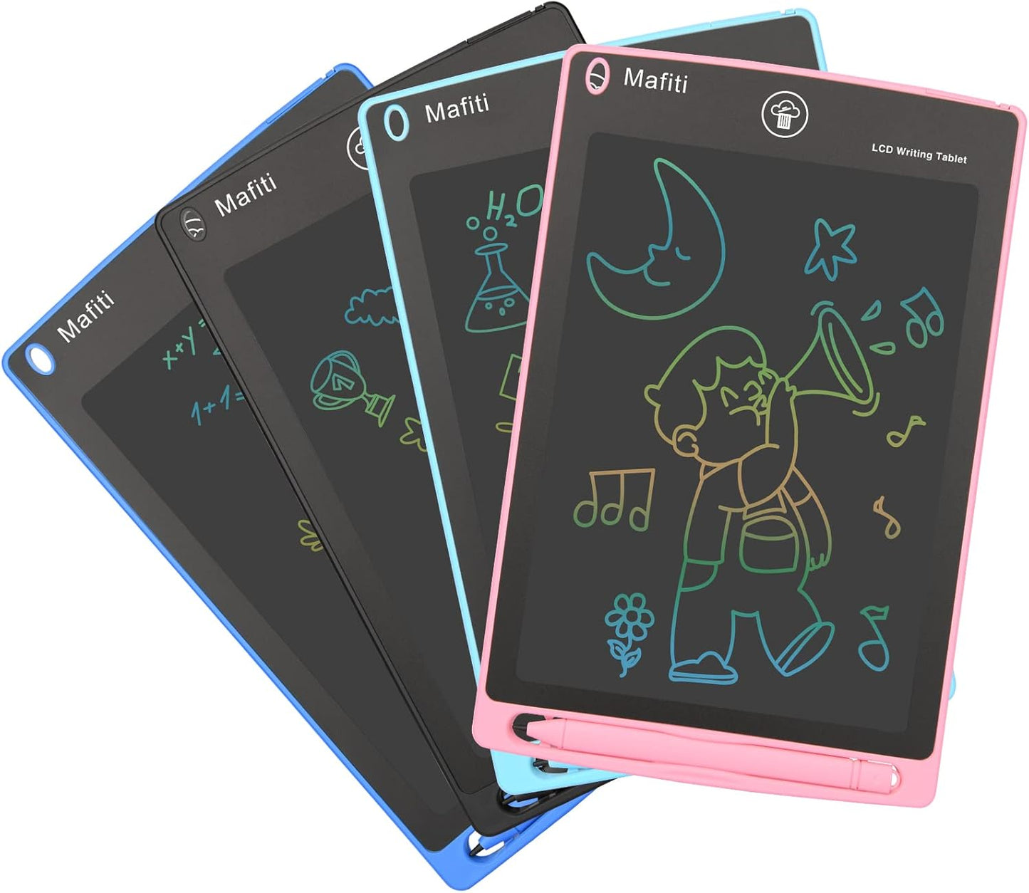 LCD Writing Tablet 8.5 Inch 4 Pack Electronic Writing Drawing Pads Doodle Board Travel Toys for Toddler Birthday Gift for Kids Boys Girls Age 3 4 5 6 7 8