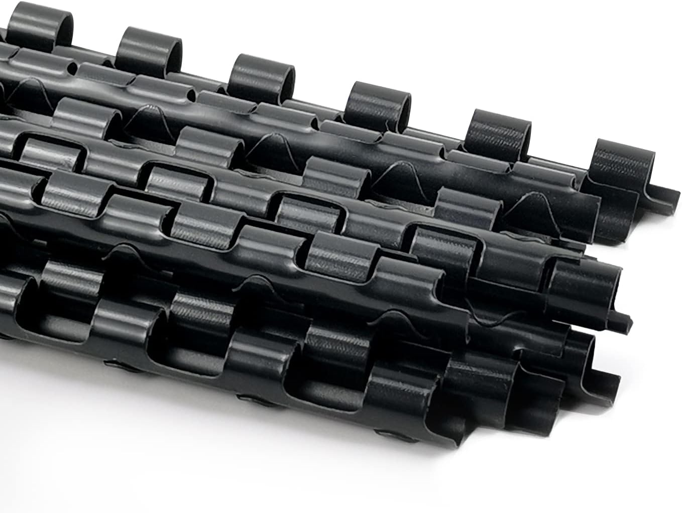 Rayson CR8BK Plastic Comb Binding Spines, 40-Sheets Capacity, 5/16" Black 19-Ring Comb Binding, Max. Binding Letter Size Paper (8.5"×11"), Box of 100