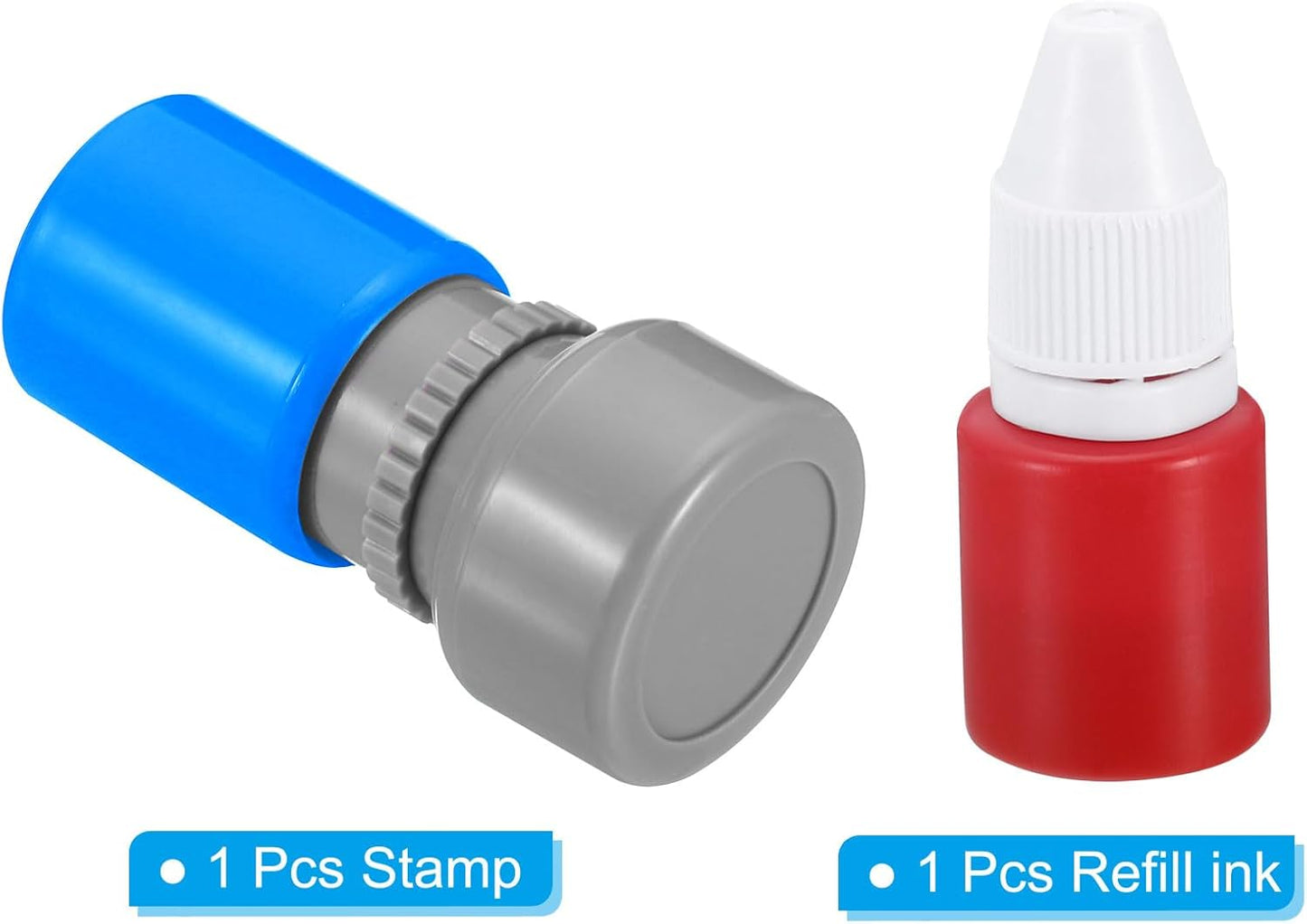 PATIKIL Number Stamps Self Inking, Numeral 0 Number Stamp Teacher Stamp Initial Stamp Ink Stamp for Class Notebook Scrapbooking DIY Craft Style 2, Red Ink