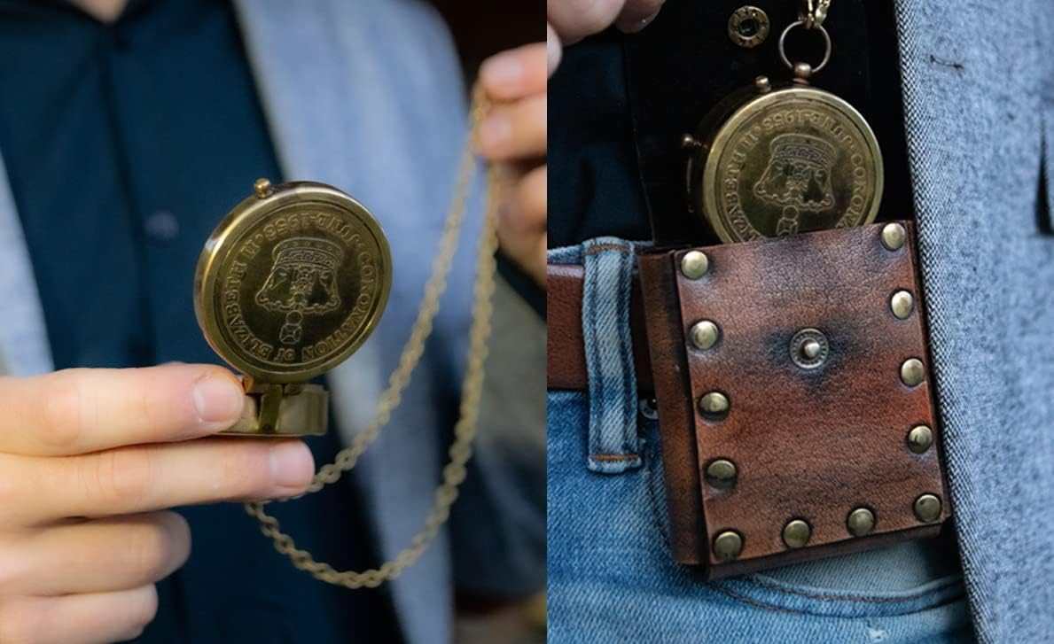 Handmade Antique Vintage Brass Compass | Exquisite Nautical Compass | Home Decor | Pocket Compass Gift for Every Occasion | Super7One