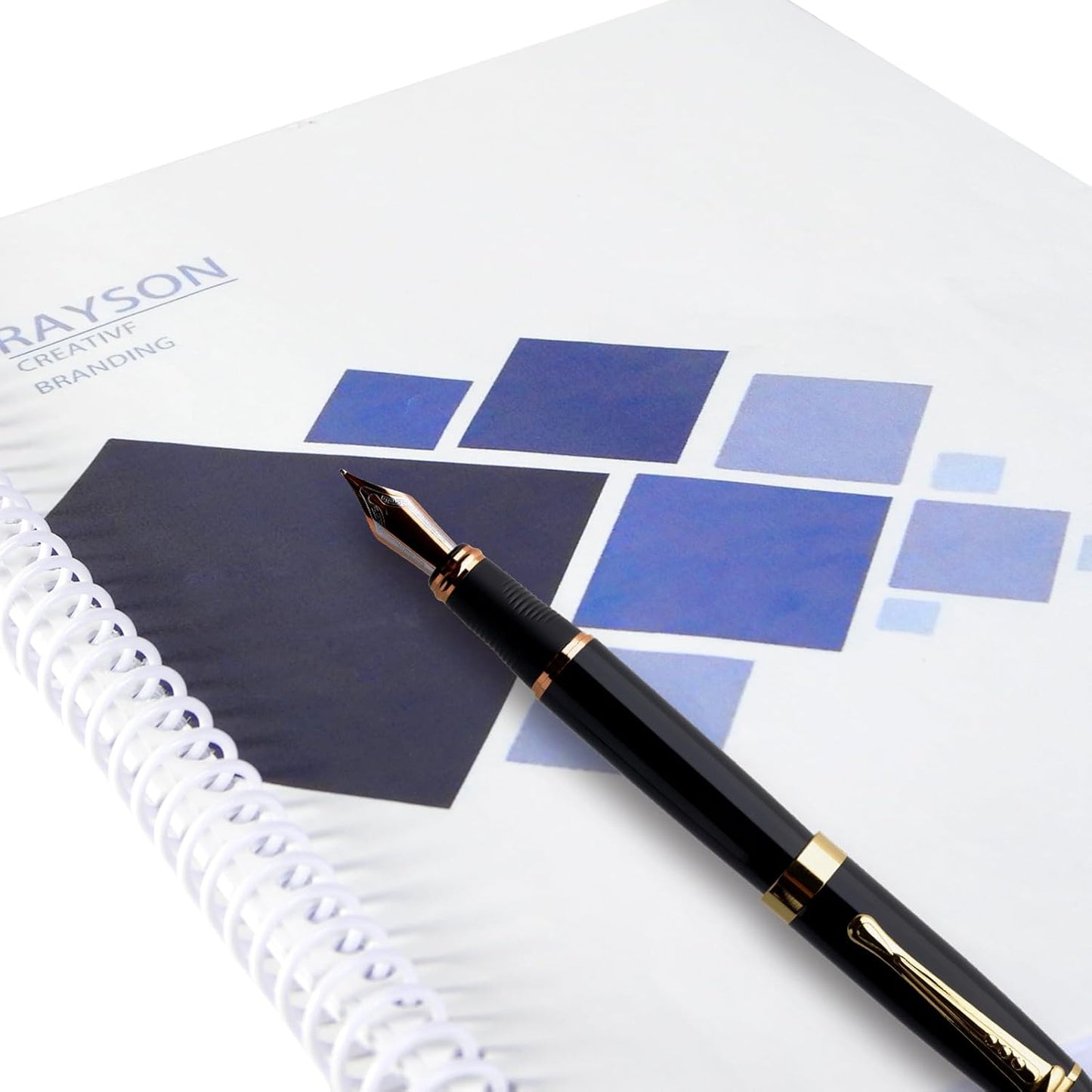 Rayson 7/16" Plastic Spiral Binding Coil, 80 Sheets Capacity, 4:1 Pitch 11.1mm White Coil Binding Spines for Business and Educational Purposes, Pack of 100