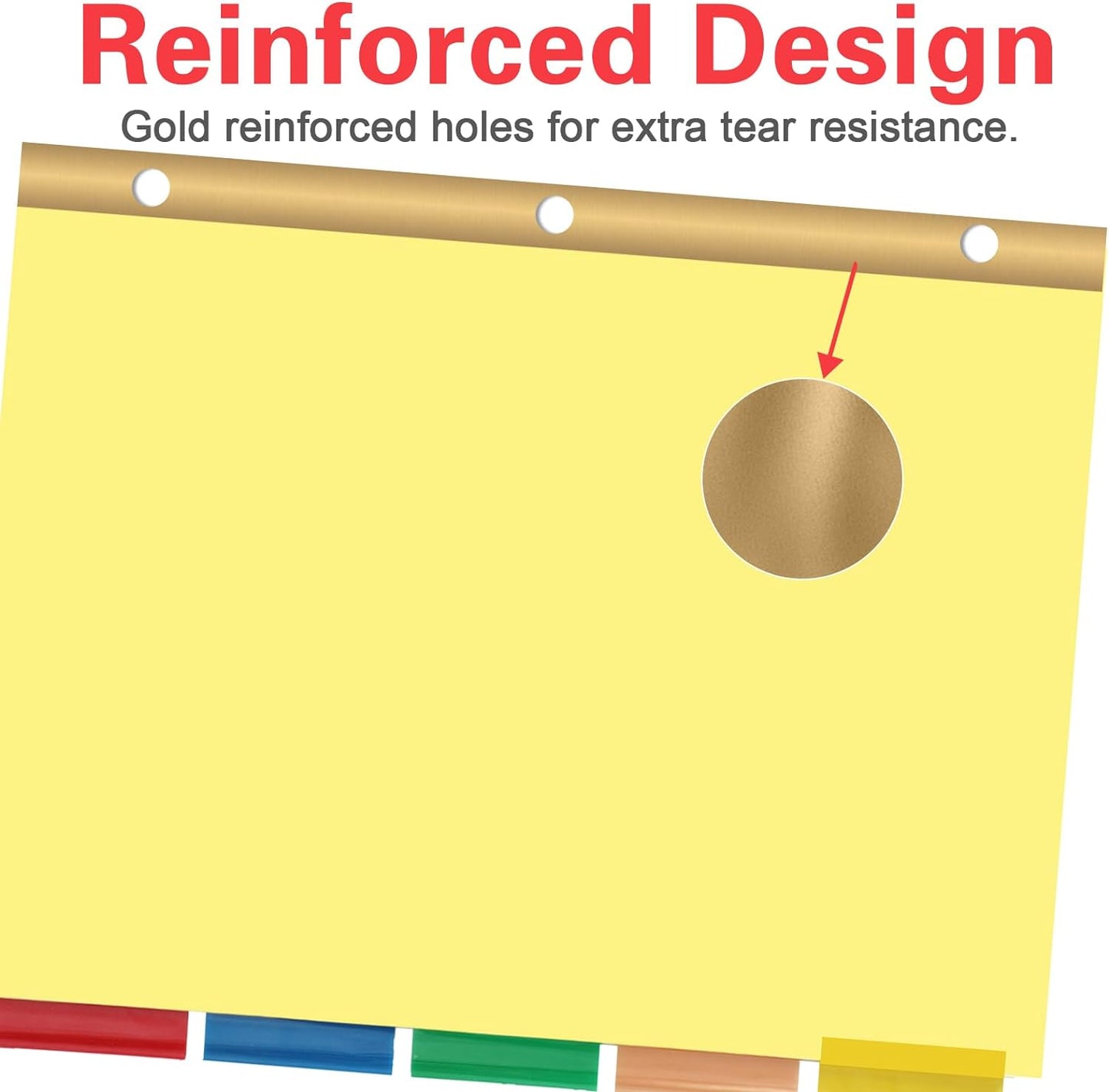 Binder Divider, PANDRI 120 Pack Binder Index Dividers with 5 Insertable Multicolor Big Tabs, Letter Size Paper Binder Divider for School Office Home Business