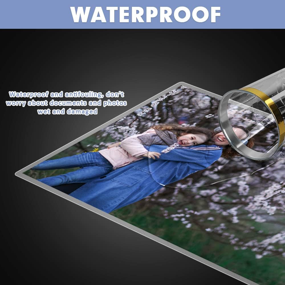 Laminating Sheets, PANDRI 100 Pack Thermal Laminating Pouches Holds 11 x 17 Inch, 5 Mil Plastic Laminator Paper 11.5 x 17.5 Inch, Clear Round Corner