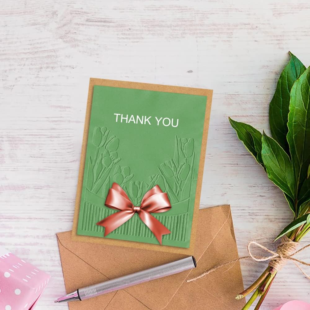 Tulip Flowers Embossing Folders for Card Making Spring Floral Background Scrapbooking Plastic Template Photo Album Card Paper Handmade DIY Craft Decoration Template Molds