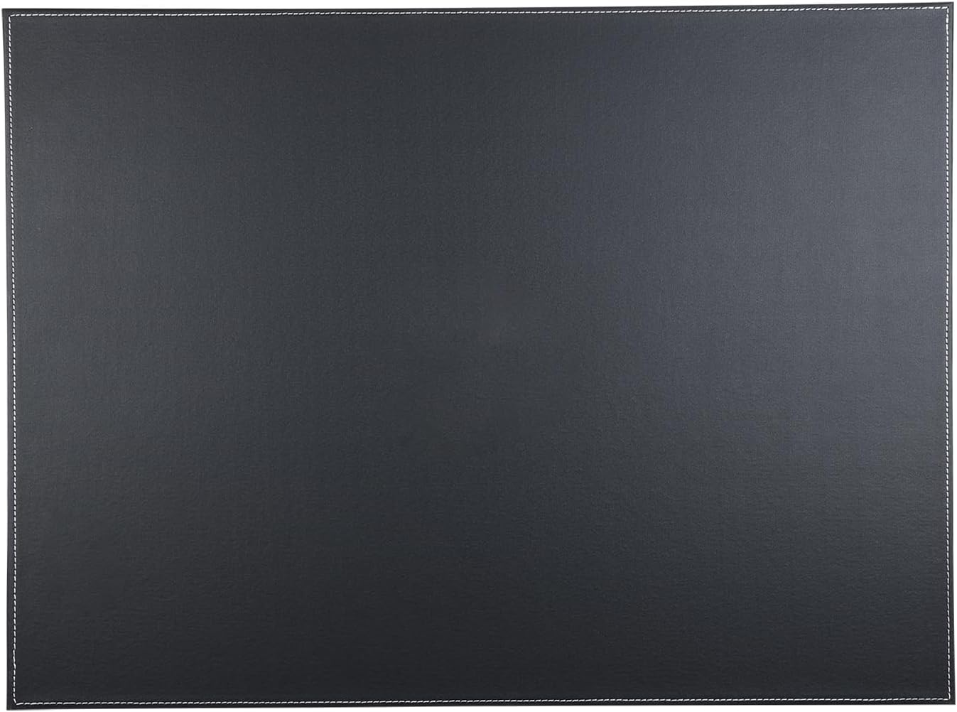KINGFOM Desk Pad & Mat 24" x 18" Protector Large Mouse Pad PU Leather for Desktops and Laptops (Black)