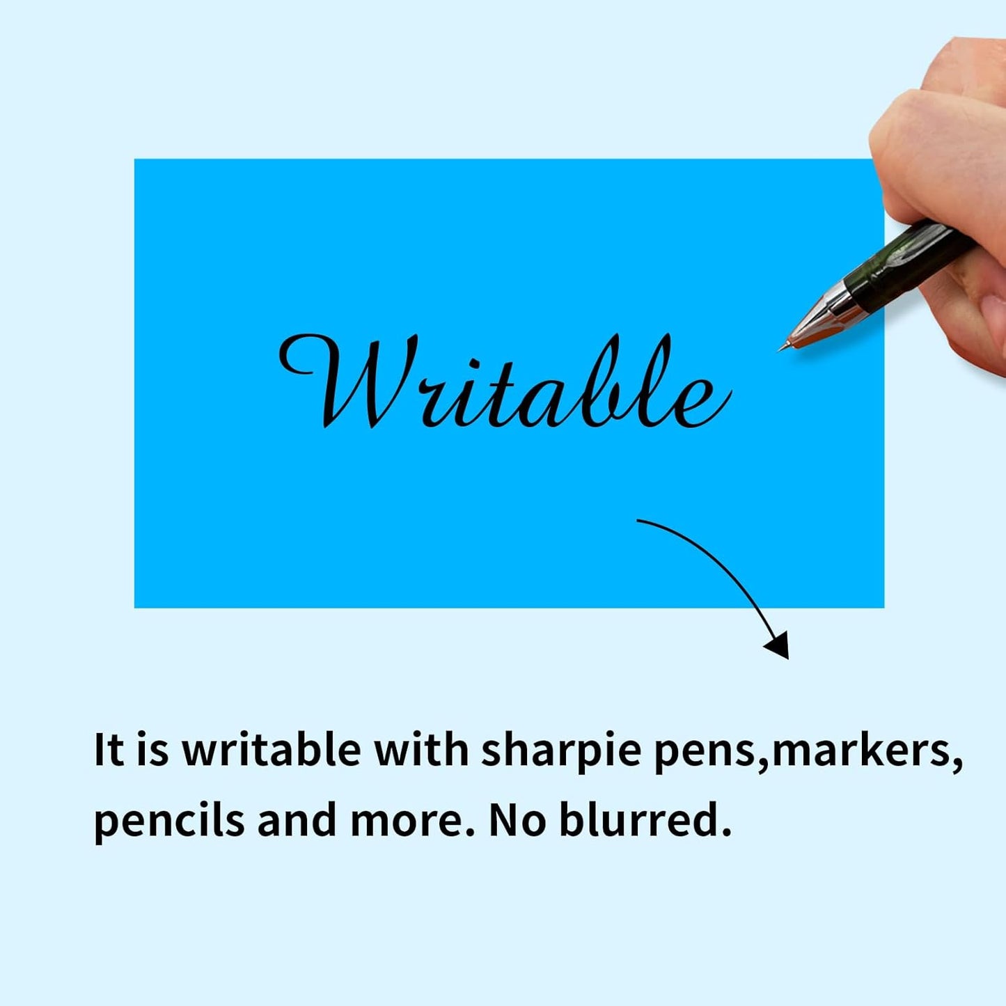 STARLIBOO 3"X5" Rectangle Colored Labels, Removable Moving Labels for Boxes, Permanent Warehouse Moving Stickers Square Label (250Labels, Blue)