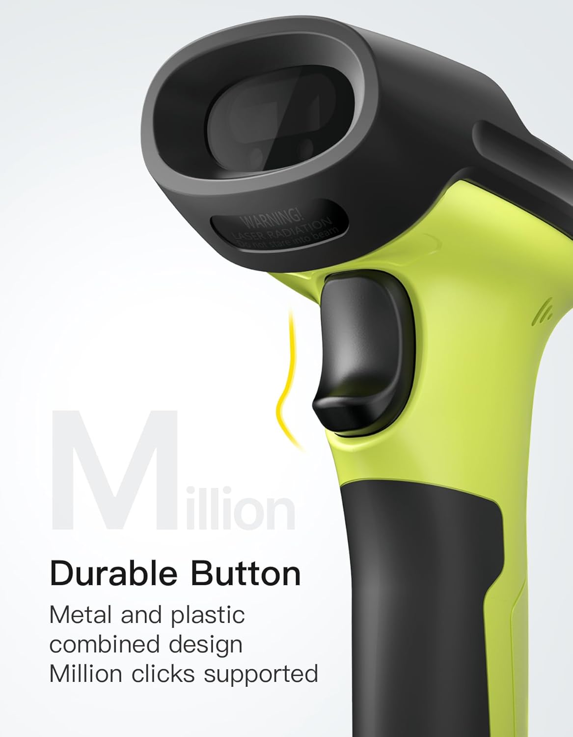 Inateck 2D Barcode Scanner, Wireless Bluetooth QR Code Scanner with AI APP & SDK, 180-Day Battery Life, Fast & Accurate Scanning, Compatible with iOS/Android/Windows, BCST-72 Green