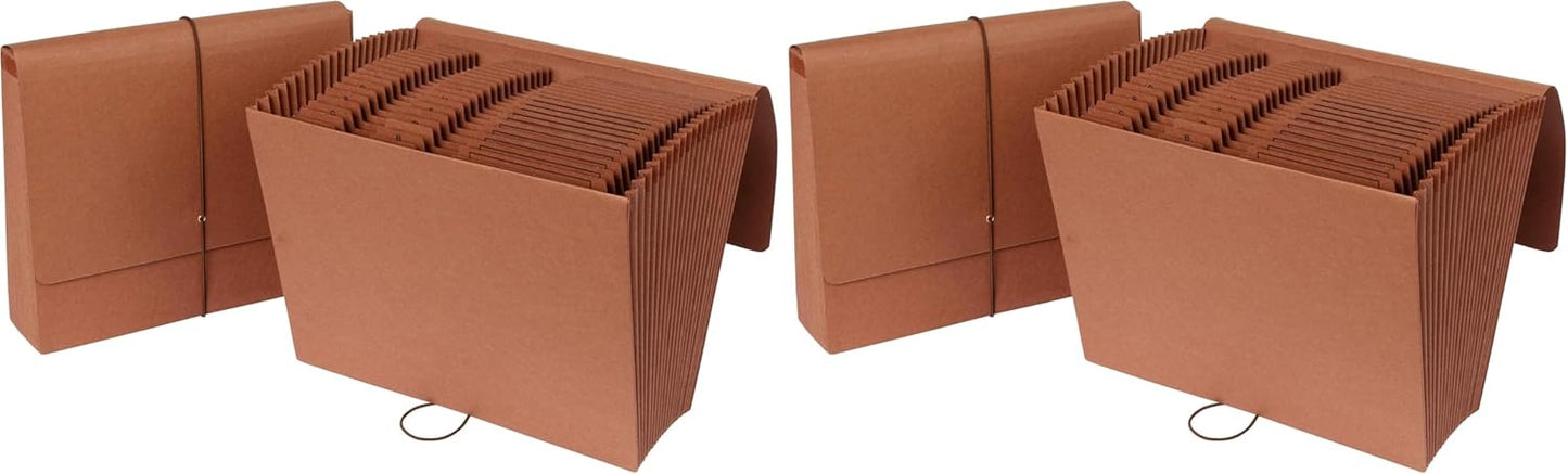 Pendaflex 21 Pocket A-Z Expanding File, Letter Size, Red Rope (75711) (Pack of 2)