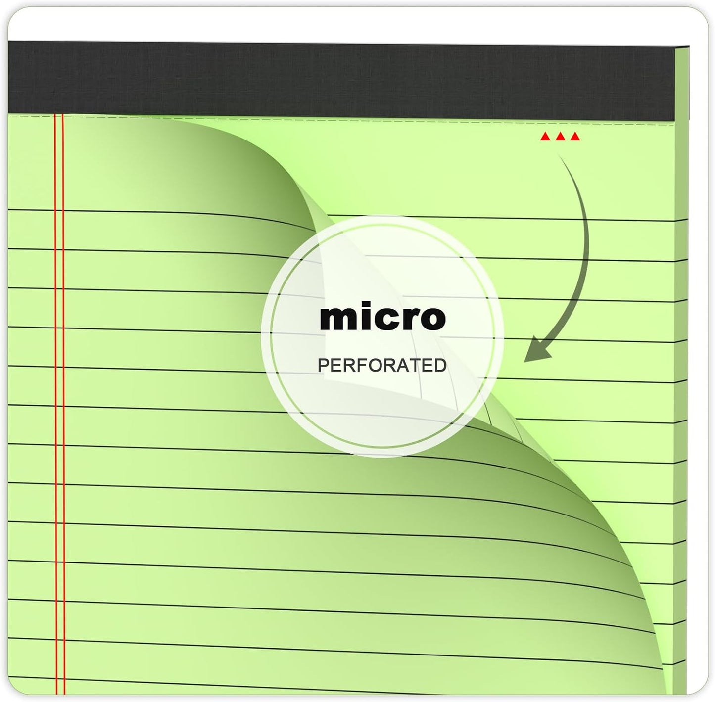 6pcs Small Note Pads 5x8 Colored Legal Pads Paper College Ruled Notepad Clear Print Writing Pads 5 x 8 Legal Pads Perforated Narrow Ruled Pads of Paper (Multicolor)