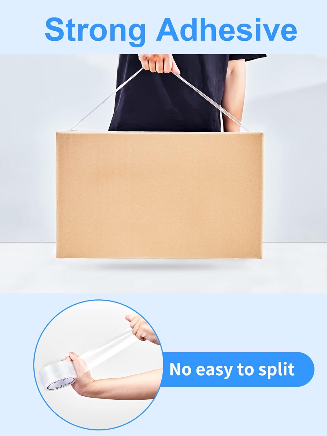 JARLINK Clear Packing Tape (12 Rolls), Heavy Duty Packaging Tape for Shipping Packaging Moving Sealing, 1.88 inches Wide, 55 Yards Per Roll, 660 Total Yards