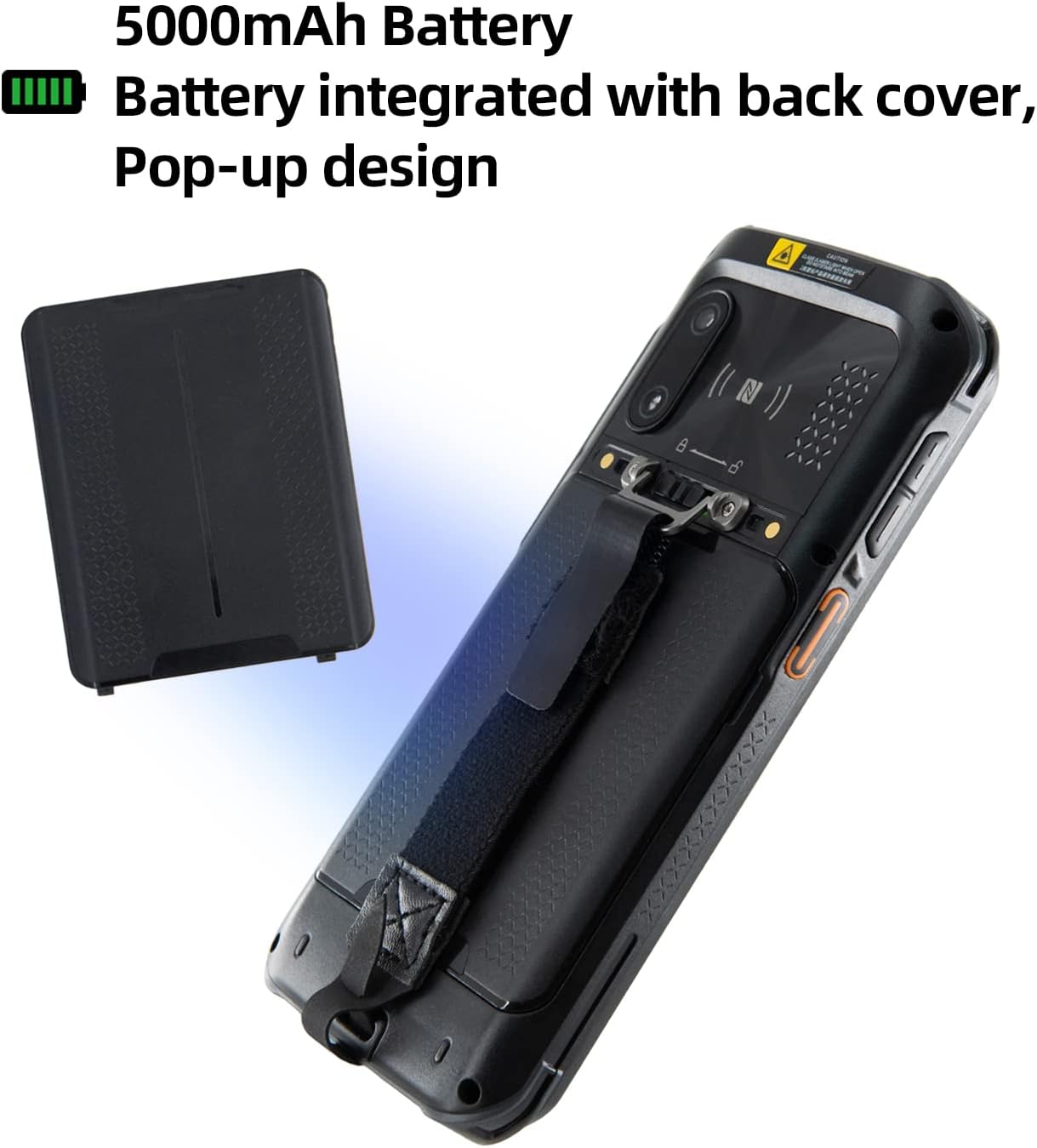 Android 11 with 5.5 inch Screen Barcode Scanner Handheld Mobile Terminal with Honeywell Scanner 1D 2D Barcode Data Capture, for Delivery Shipping Warehouse Retails Inventories System